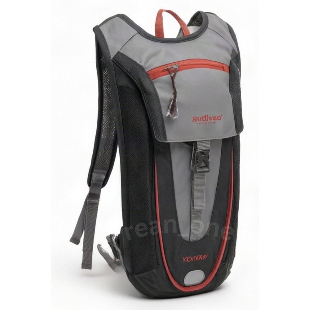 Outdoor Products Kilometer Hydration Pack Camping Hiking Bag, Gray/Orange